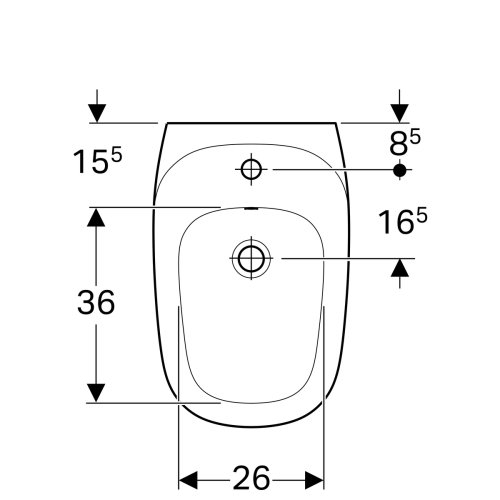 Биде Geberit Citterio 500.539.01.1