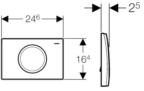 Кнопка змиву Geberit Delta11 115.120.11.1