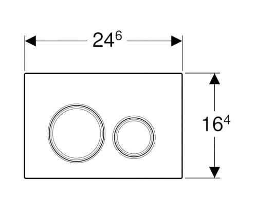 Клавиша смыва Geberit Sigma21 115.884.SI.1