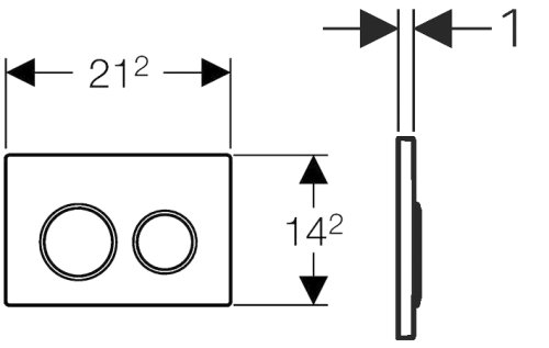 Клавиша смыва Geberit Omega20 115.085.KJ.1