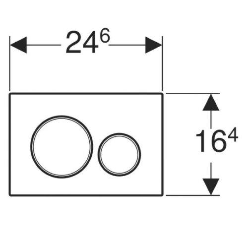 Клавиша смыва Geberit Sigma20 115.882.JT.1