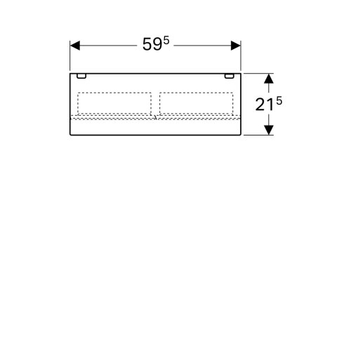 Дзеркальний шафка Geberit Acanto 60 500.644.00.2