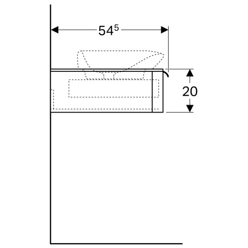 Тумба під умивальник Geberit myDay 824160000