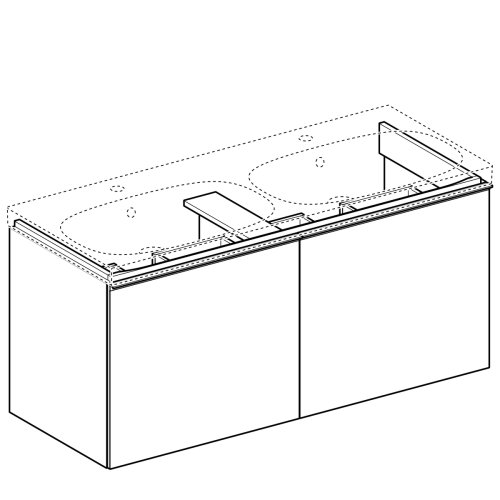 Тумба под умывальник Geberit Acanto 120 500.613.JL.2