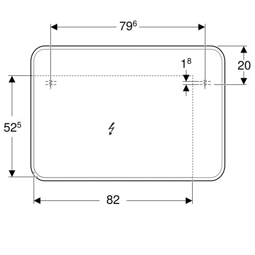Дзеркало Geberit myDay 100 824300000
