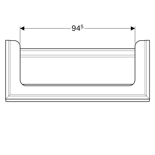 Тумба под умывальник Geberit Citterio 120 500.566.JJ.1