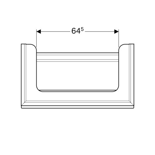 Тумба под умывальник Geberit Citterio 90 500.559.JJ.1