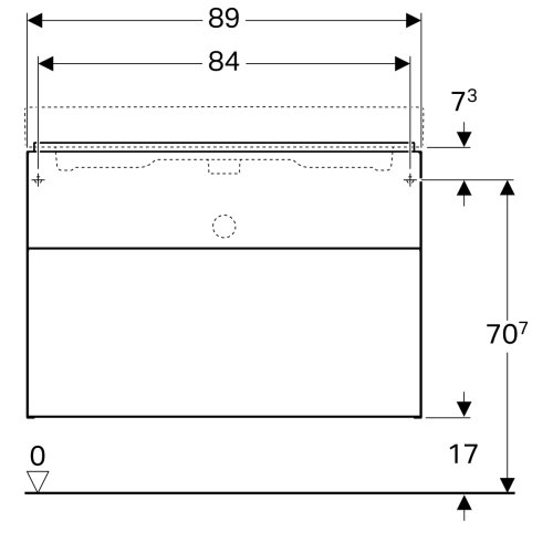 Тумба под умывальник Geberit iCon 90 840392000