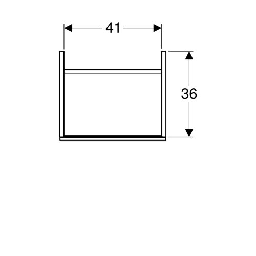 Тумба під умивальник Geberit Acanto 45 500.608.01.2
