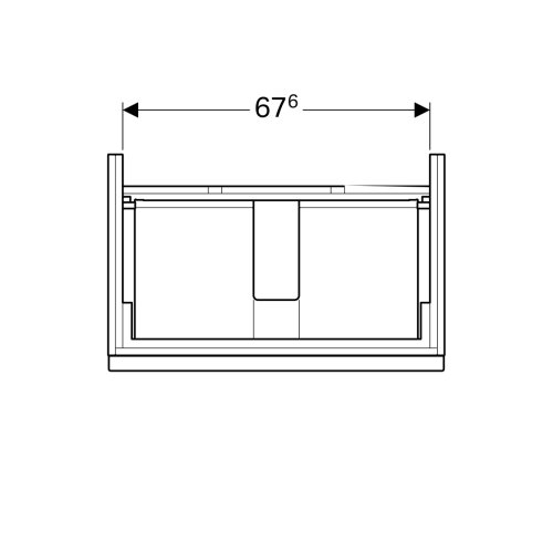 Тумба під умивальник Geberit iCon 75 840375000