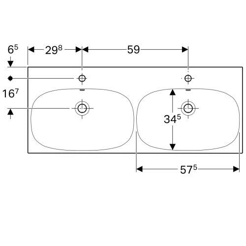 Умывальник Geberit Acanto 120 500.627.01.2