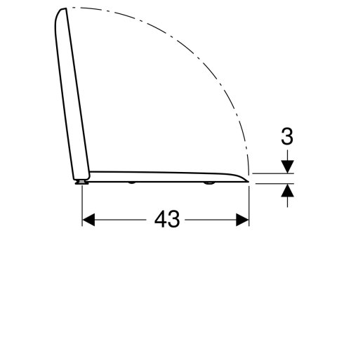 Крышка+сиденье Geberit iCon Square 571910000