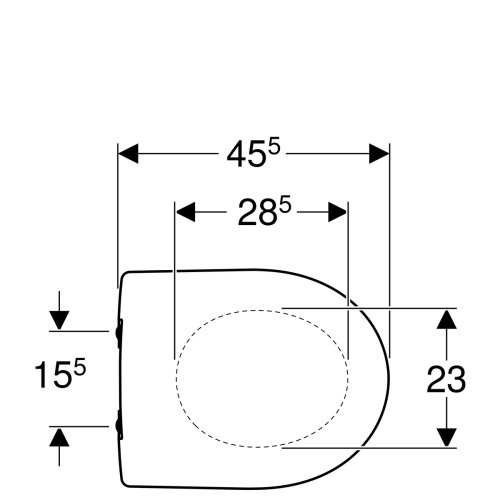 Крышка+сиденье Geberit Smyle 500.232.01.1