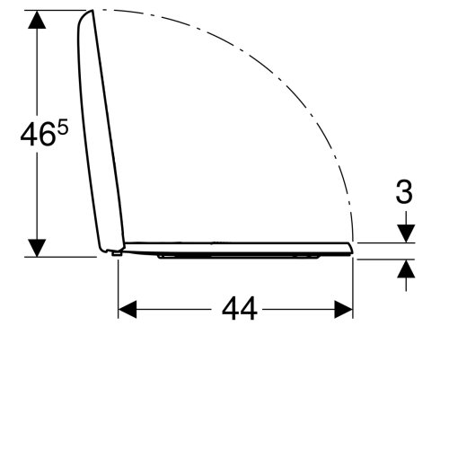 Крышка+сиденье Geberit Smyle 500.232.01.1