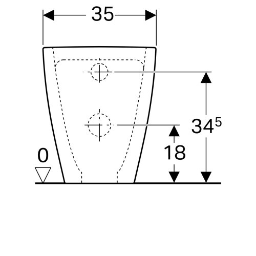 Унитаз Geberit Acanto Rimfree 500.602.01.2