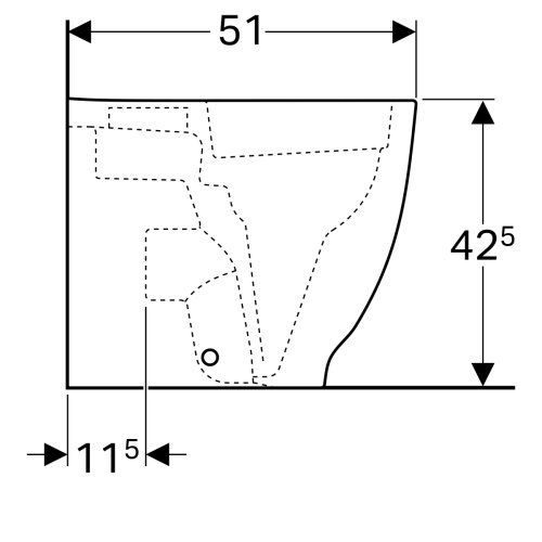 Унитаз Geberit Acanto Rimfree 500.602.01.2