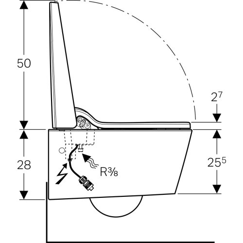 Унітаз-біде Geberit AquaClean Sela 146.145.11.1