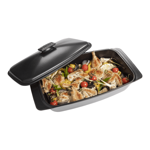 Керамическая емкость для запекания с крышкой Weber 17888