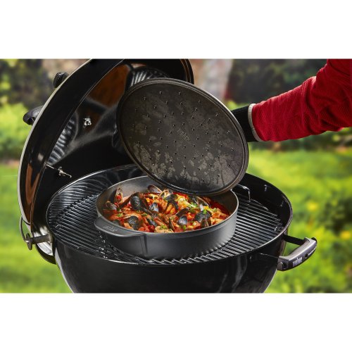 Жаровня чугунная с крышкой Gourmet BBQ System Weber 8842