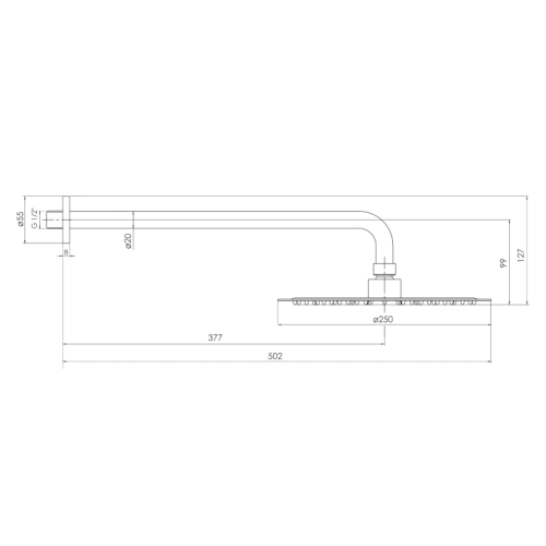 Верхний душ Imprese Brenta ZMK081906101