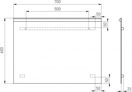 Дзеркало Volle 60x70 16-08-607
