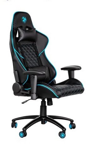 Игровое кресло 2E GC23 Black/Blue 2E-GC23BLB