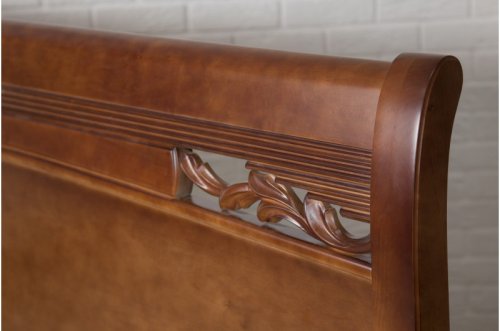 Ліжко двоспальне МІКС-меблі Шопен 160x200 каштан