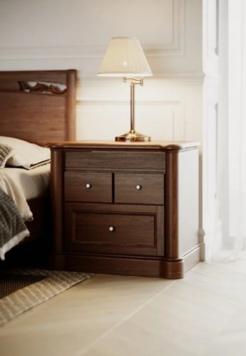 Тумба прикроватная МИКС-мебель Шопен орех