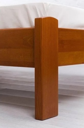 Ліжко двоспальне МІКС-меблі Айріс без ізножья 160x200 темний горіх