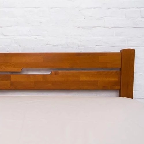 Ліжко двоспальне МІКС-меблі Айріс без ізножья 160x200 темний горіх