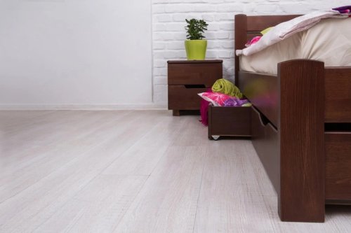 Ліжко полуторне МІКС-меблі Айріс з ящиками 140x200 темний горіх