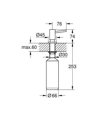 Дозатор жидкого мыла Grohe Cosmopolitan 40535000