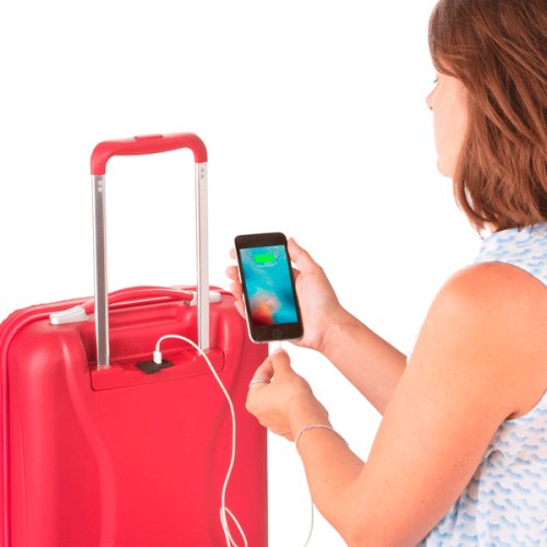 Чемодан CarryOn Wave (S) Red