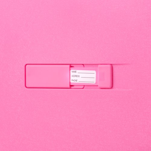 Чемодан TravelZ Big Bars (M) Pink