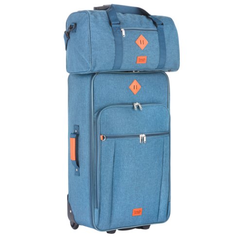 Чемодан TravelZ Hipster (M) Jeans Blue