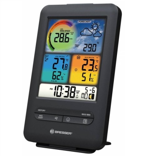 Метеостанция Bresser WIFI Colour 3-in-1 Wind Sensor Black
