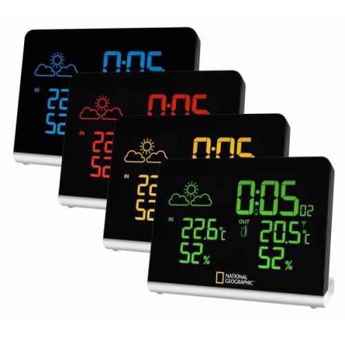 Метеостанція National Geographic Multi Colour Wireless Black