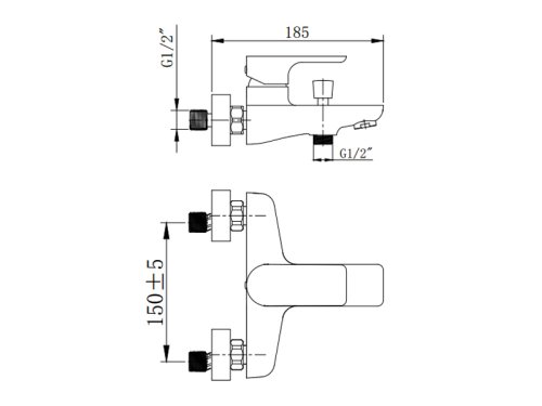 Смеситель для ванной Asignatura Delight 75502800