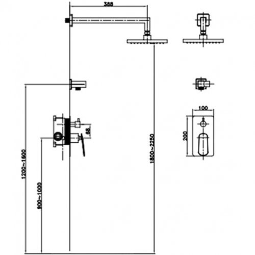 Душевая система Asignatura Intense 65507900