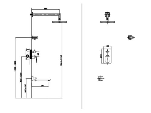 Душевая система Asignatura Intense 65527900