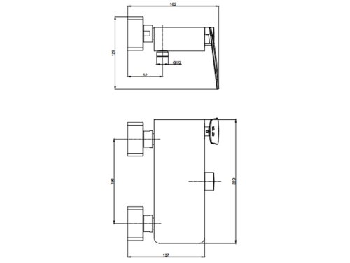 Смеситель для ванной Asignatura Intense 65502800