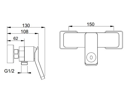 Смеситель для душа Asignatura Unique 85503802