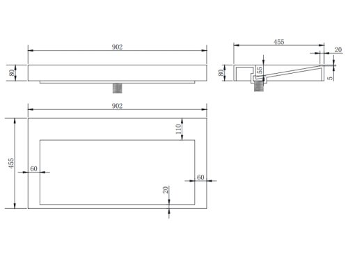 Умывальник Asignatura Stream 90 35721804