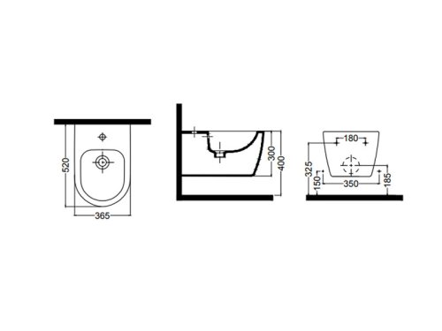 Биде Idevit Alfa 3106-2605