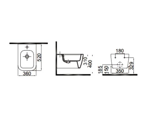 Биде Idevit Halley 3206-2605-1101