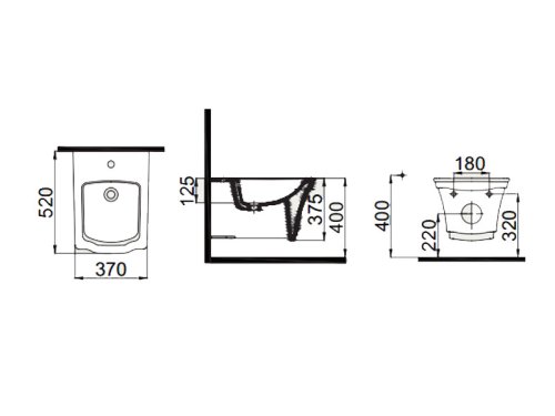Биде Idevit Neo Classic 3306-0605-0088