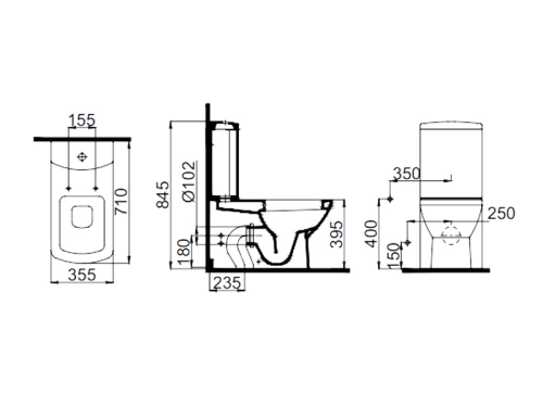 Унитаз-биде Idevit Venus SETK0604-0305-001-1-1200