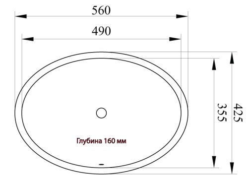Умывальник NEWARC Hilton 56 2025W NEW