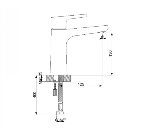 Смеситель для умывальника NEWARC Newart 150521