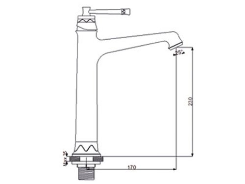 Смеситель для умывальника NEWARC Pera 961002